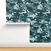 Turquoise Camouflage pattern