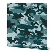 Turquoise Camouflage pattern
