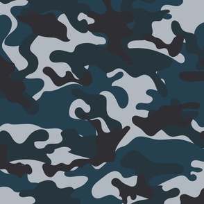 Blue Camouflage pattern