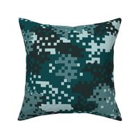 Turquoise Pixel Camouflage pattern