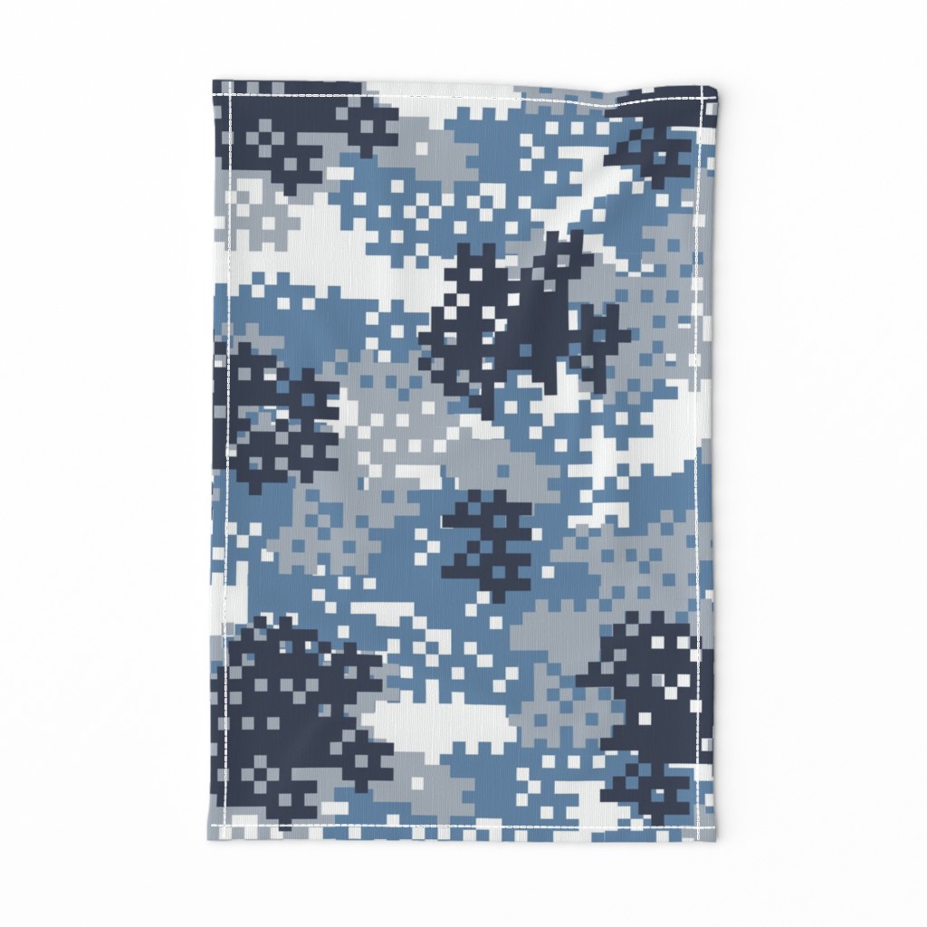 Pixel Blue Camouflage pattern