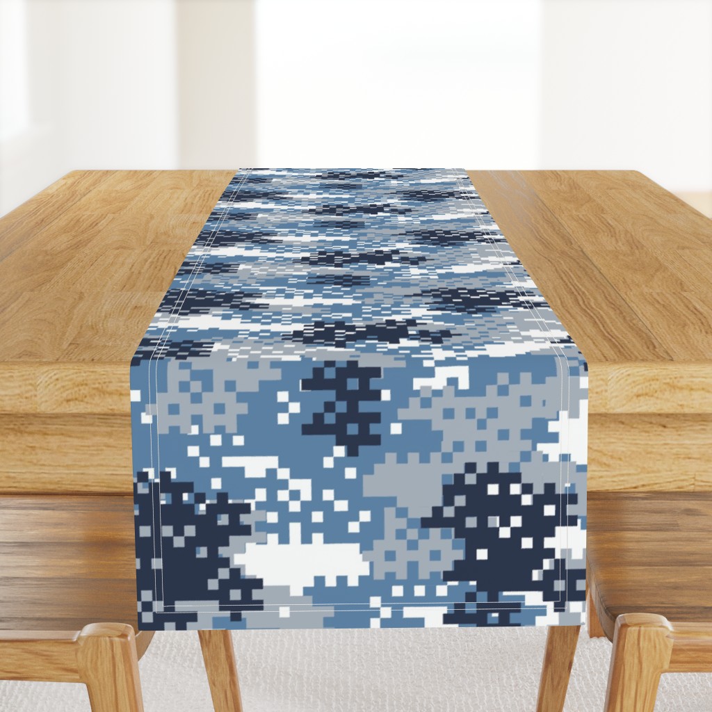 Pixel Blue Camouflage pattern