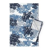 Pixel Blue Camouflage pattern