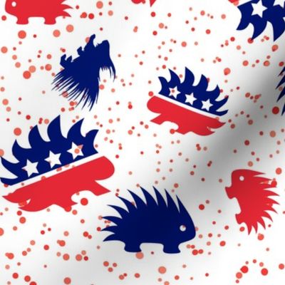 Dotted Liberty Libertarian Porcupine 