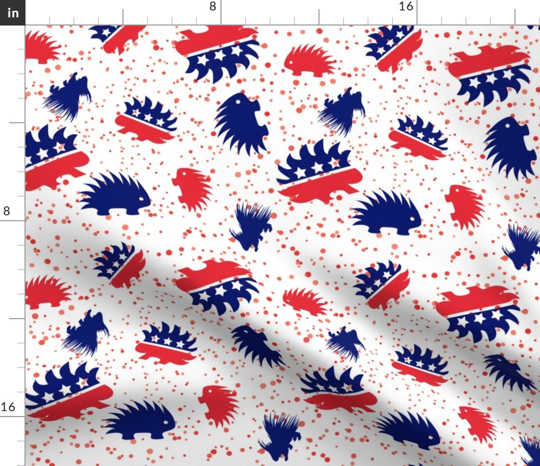 Dotted Liberty Libertarian Porcupine 