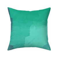 Mint & Blue Painterly Abstract Art 