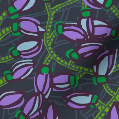 jade vine [plum + kelly green]