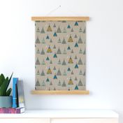 TeePee Village - teal/tan/gold