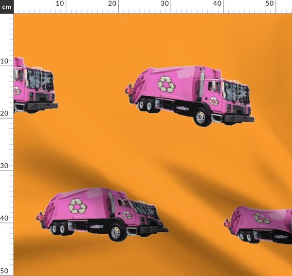 pink garbage truck toy