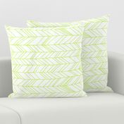 Featherland White/Lime (LARGE) rotated