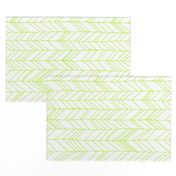 Featherland White/Lime (LARGE) rotated