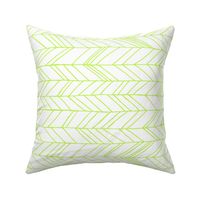 Featherland White/Lime (LARGE) rotated