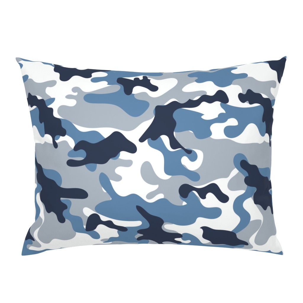 Blue and White Camouflage pattern