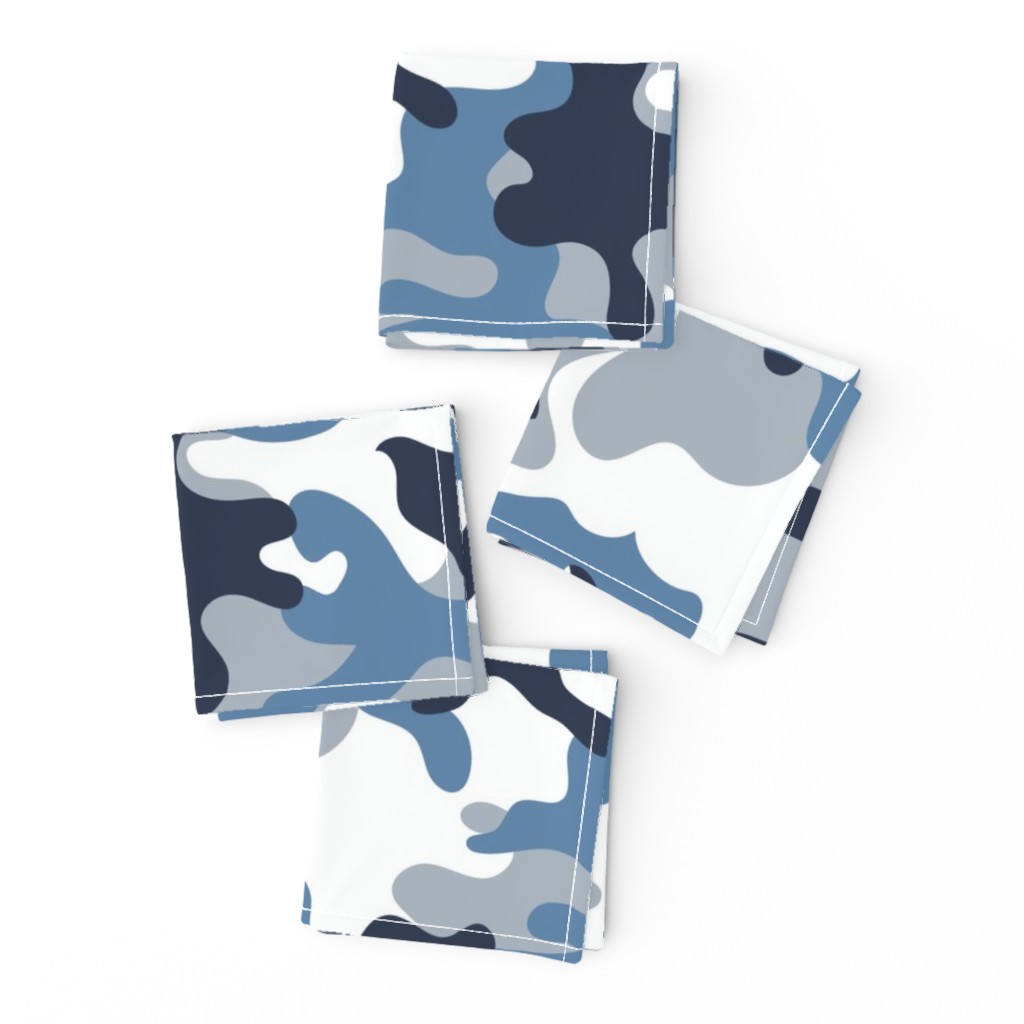 Blue and White Camouflage pattern