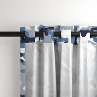 Blue and White Camouflage pattern