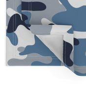 Blue and White Camouflage pattern