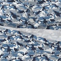 Blue and White Camouflage pattern