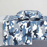 Blue and White Camouflage pattern