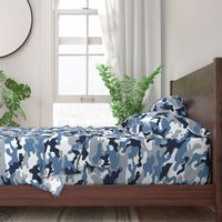 Blue and White Camouflage pattern