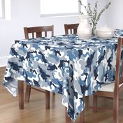 Blue and White Camouflage pattern