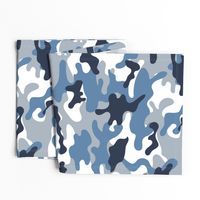 Blue and White Camouflage pattern