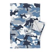 Blue and White Camouflage pattern