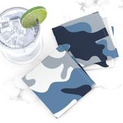 Blue and White Camouflage pattern