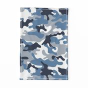 Blue and White Camouflage pattern