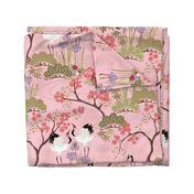 Large scale Japanese Garden Pink 24 in