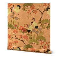 Large scale Japanese Garden Pink 24 in