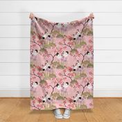 Large scale Japanese Garden Pink 24 in