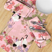 Large scale Japanese Garden Pink 24 in