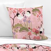 Large scale Japanese Garden Pink 24 in