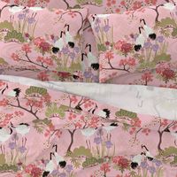 Large scale Japanese Garden Pink 24 in