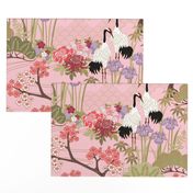 Large scale Japanese Garden Pink 24 in