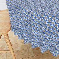 Fresh Linen Hexagon in blue