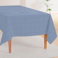 Fresh Linen Hexagon in blue