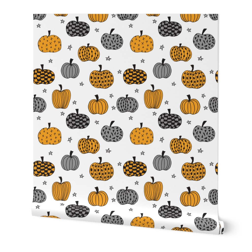 pumpkin // pumpkins orange and grey kids room kids fabric for halloween fabric projects halloween clothes sewing 