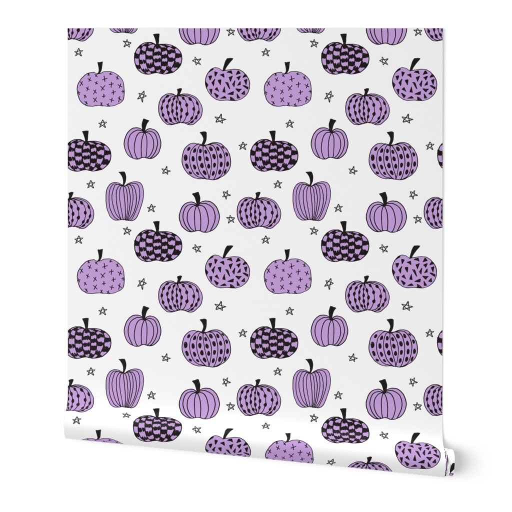 pumpkin // purple pumpkins purple design pumpkins kids october fall girls halloween fabric