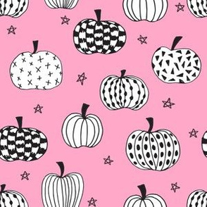 pumpkin // pink pumpkins halloween  girls pink halloween fabric for girls sweet pumpkins