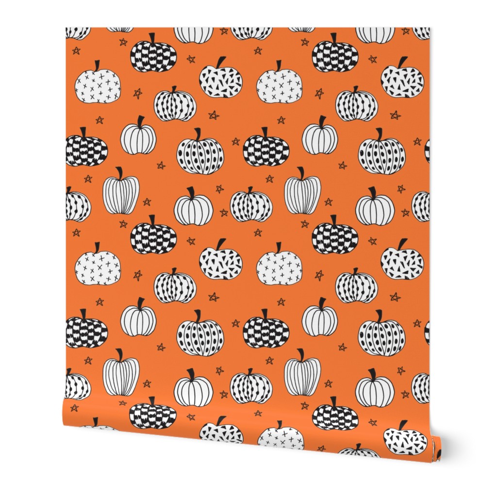 pumpkin // pumpkins halloween orange kids october fall kids baby pumpkins hand-drawn illustration