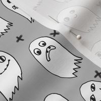 ghosts grey kids baby black and grey kids cute october halloween fabric