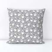 ghosts grey kids baby black and grey kids cute october halloween fabric