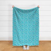 ghosts // turquoise aqua spooky scary halloween october frightening fabric