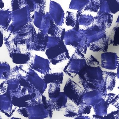 paint indigo painterly abstract cute kids nursery art artist trendy decor