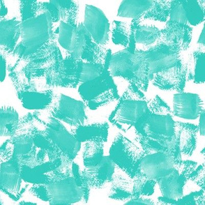 painterly paint aqua turquoise kids sweet girls abstract painted brushstroke art artist mark making abstract fabric