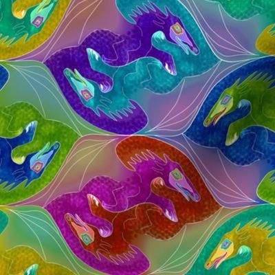 Tessellating Rainbow Dragons