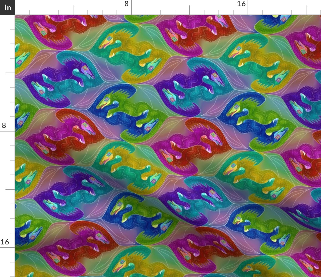 Tessellating Rainbow Dragons