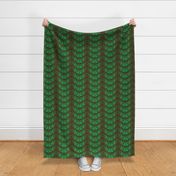 Tearful Ogre Bargello, Brown and Green