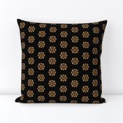 Bronze and Gold Dots on Black